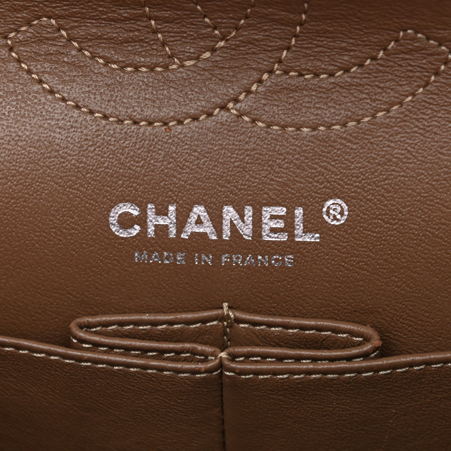 Aged Calfskin Quilted 2.55 Reissue 224 Flap Dark Gold
