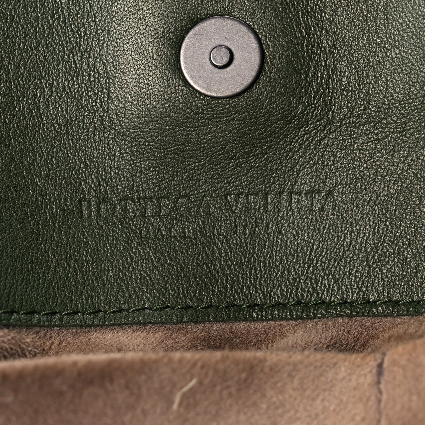 Nappa Intrecciato Large Classic Chain Strap Tote Green