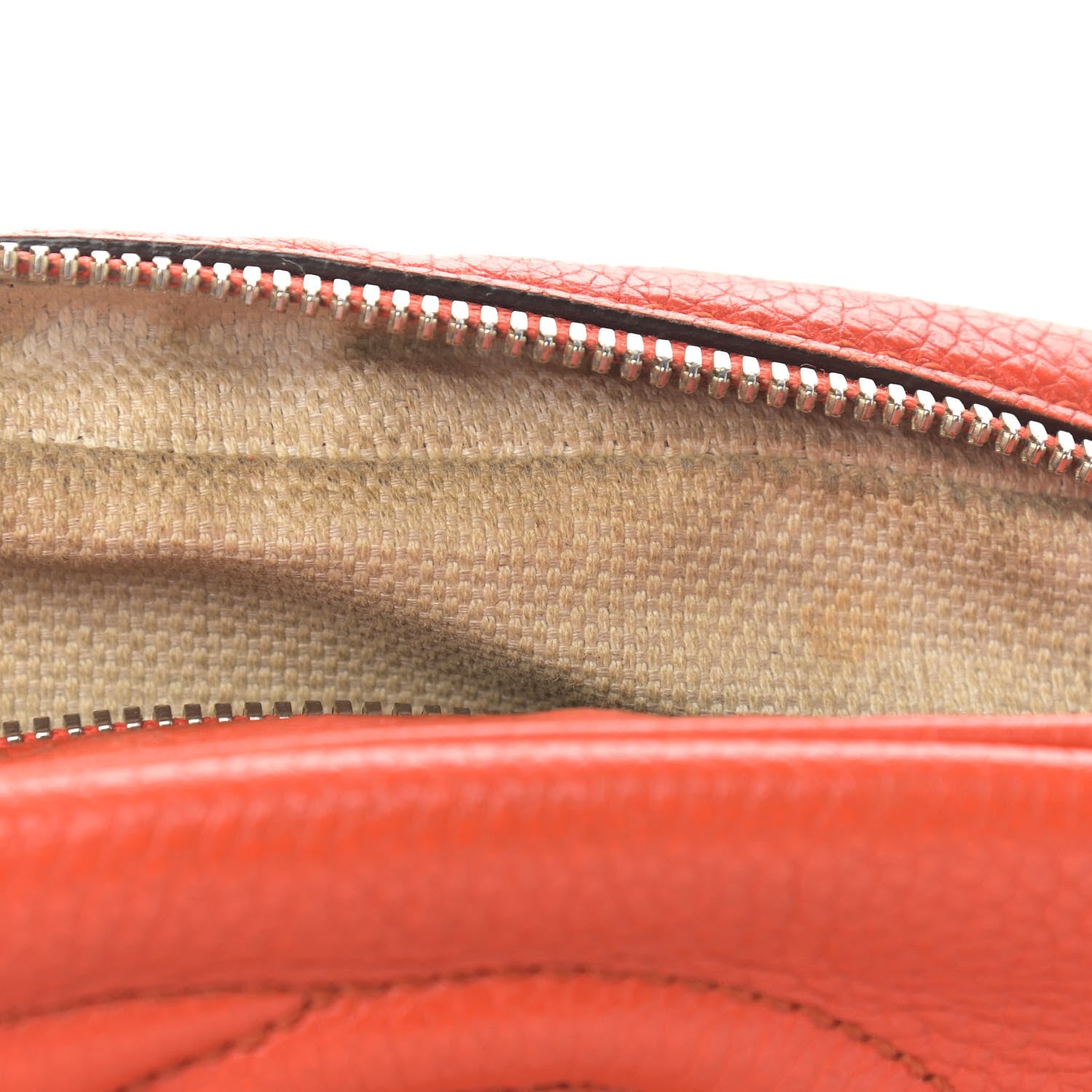 Gucci Pebbled Calfskin Small Soho Disco Bag Sun Orange 19 of 19