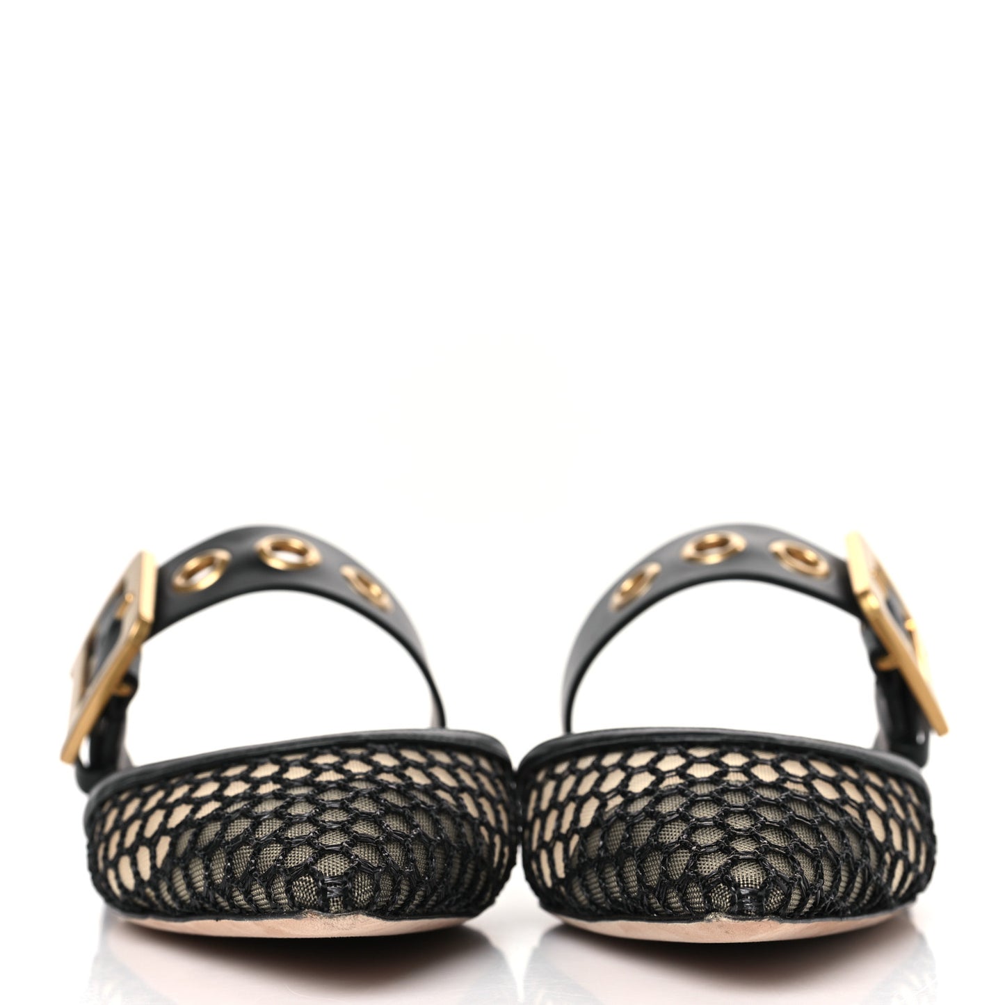 Resille D-Dior Mule Flats 36.5 Black