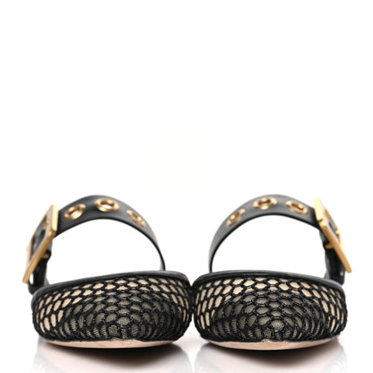 Christian Dior Resille D-Dior Mule Flats 36.5 Black 2 of 7
