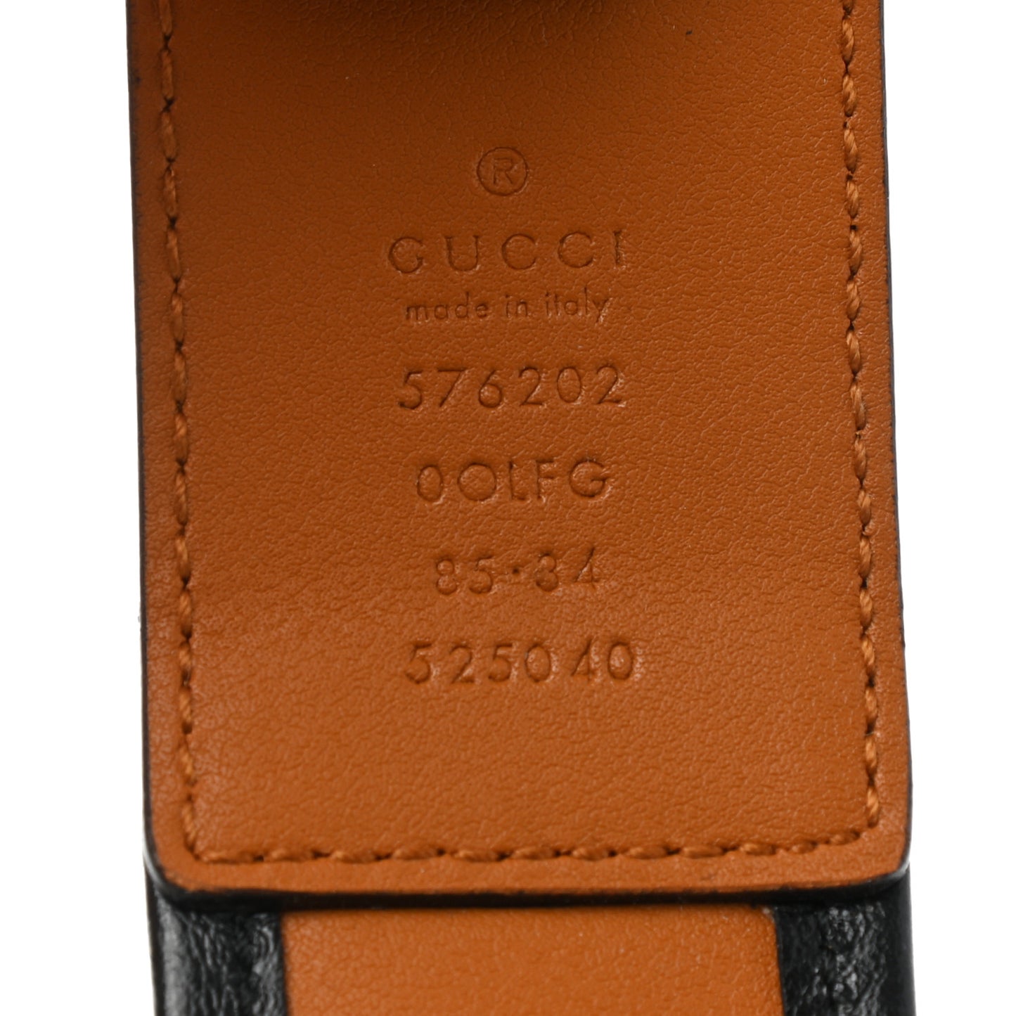 Azalea Calfskin Matelasse Diagonal Torchon Double G 40mm Belt 85 34 Cognac Black