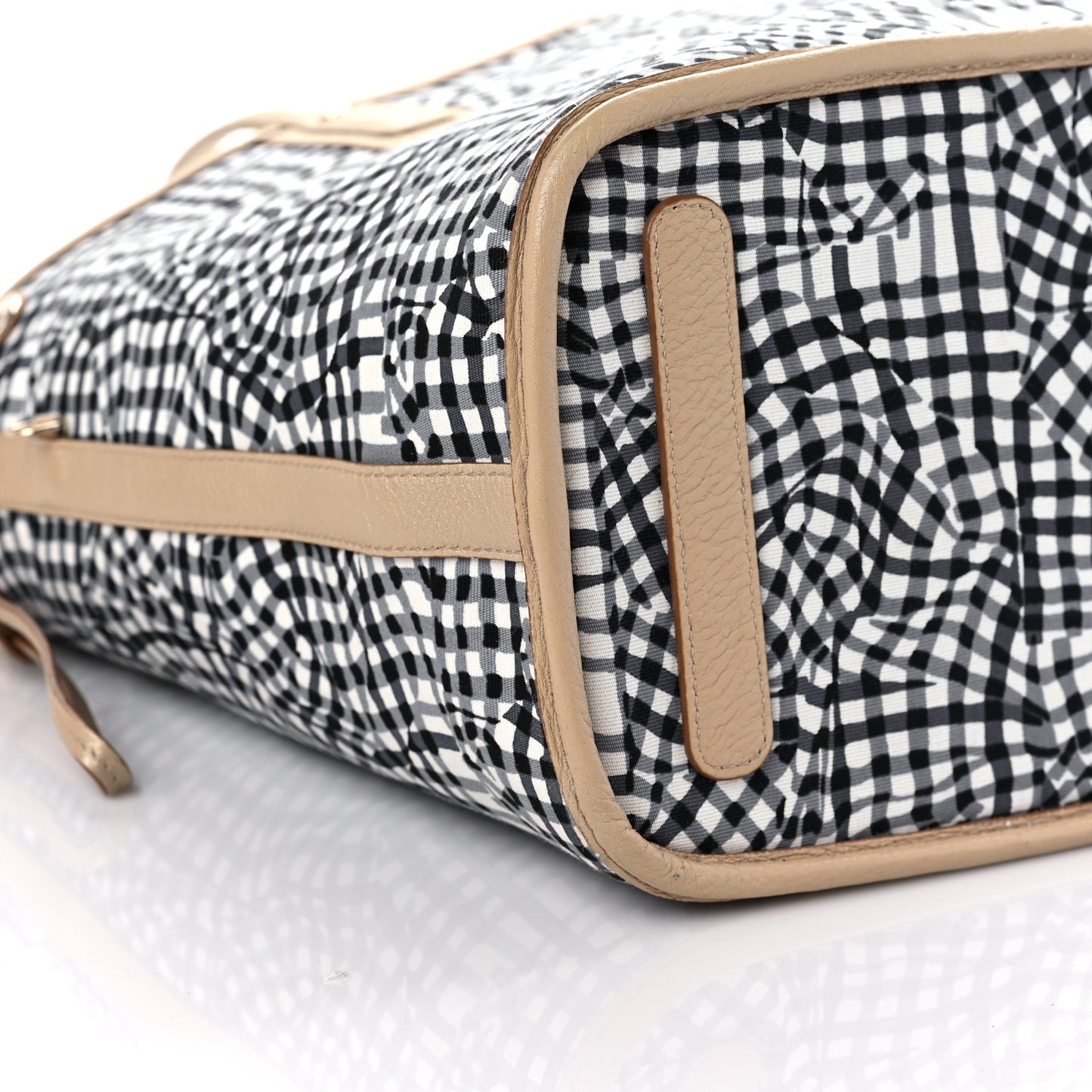 Metallic Visetos Medium Liz Reversible Shopper Tote Gold