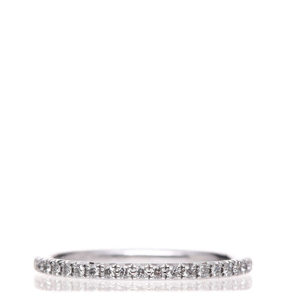 Tiffany 18K White Gold Diamond Metro Band Ring 52 6 1 of 6