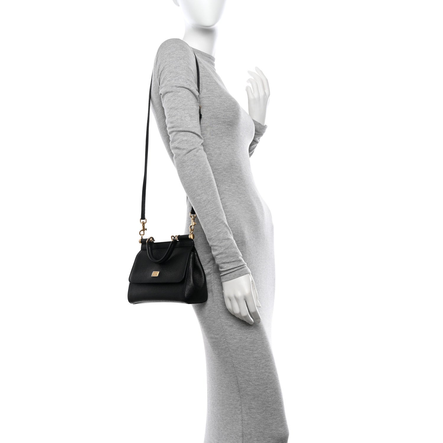 Dolce & Gabbana DOLCE &amp; GABBANA Dauphine Mini Miss Sicily Satchel Black 2 of 10
