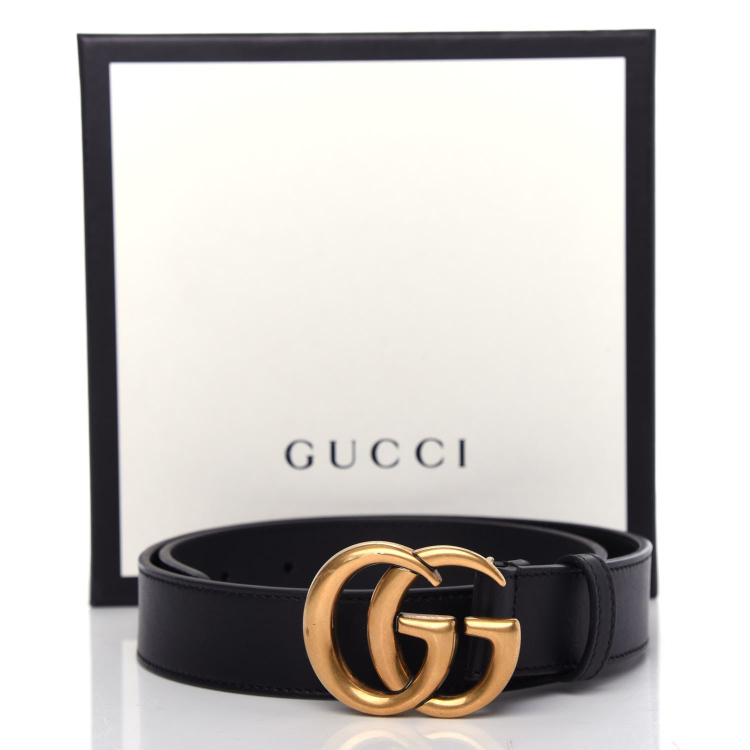 Gucci Moon Calfskin Double G 30mm Belt 70 28 Black 8 of 8