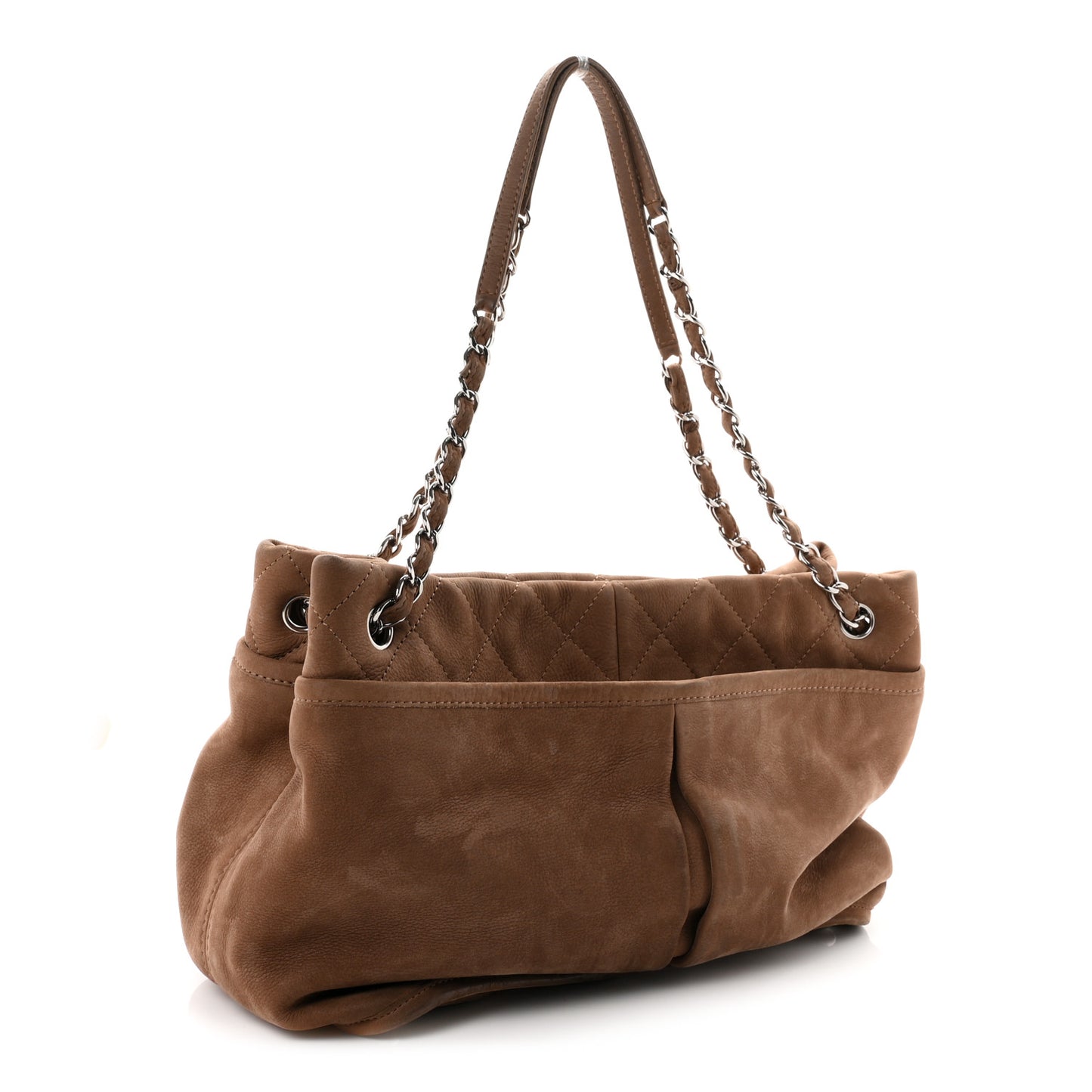 Ultra Soft Suede Calfskin Natural Beauty Tote Brown