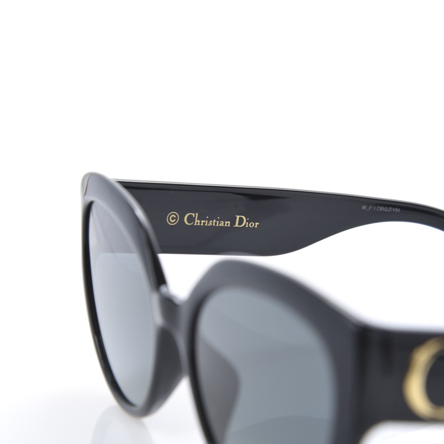 Christian Dior Acetate DDiorF Cat Eye Sunglasses Black 8 of 9