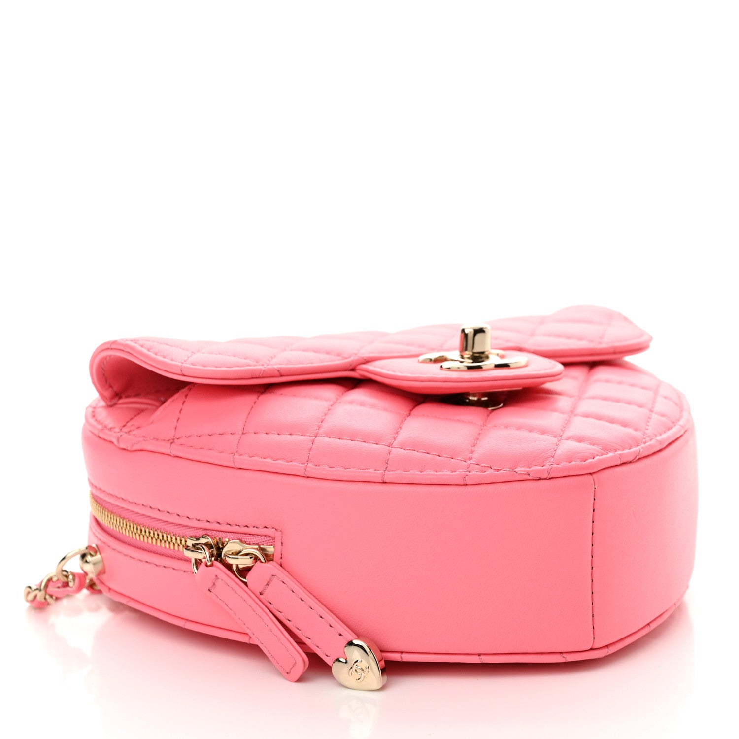 Chanel Lambskin Quilted CC In Love Heart Bag Pink 4 of 10