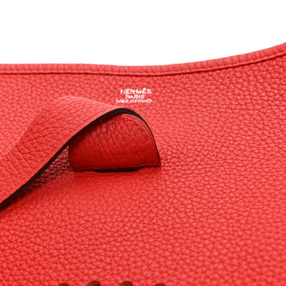 Hermes Taurillon Clemence Evelyne III GM Rouge Pivoine 7 of 10