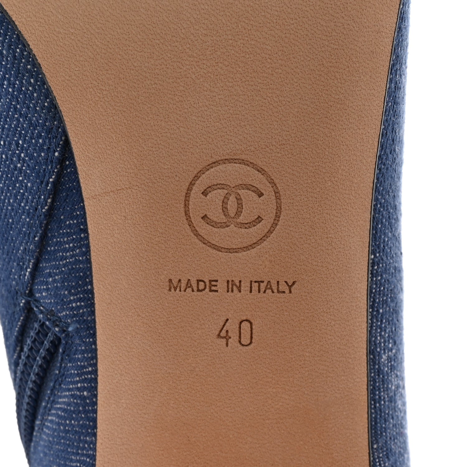 Chanel Denim Grosgrain Cap Toe Short Boots 40 Blue 6 of 10