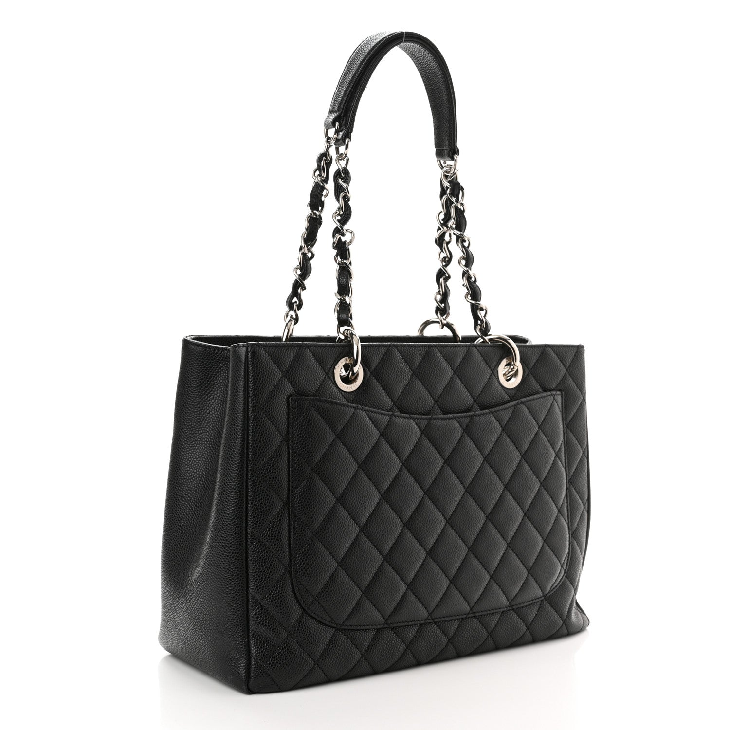 Chanel Caviar Quilted Grand Shopping Tote GST Black 3 of 11