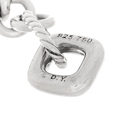 David Yurman Sterling Silver 18K Yellow Gold Cable Heart Charm Bracelet 4 of 4