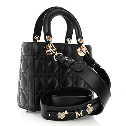 Christian Dior CHRISTIAN DIOR Lambskin Cannage Small My ABCDior Lady Dior Black 2 of 8