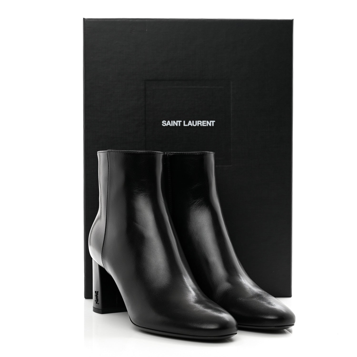 Saint Laurent Nappa Vendome Loulou Ankle Zip Boot 37.5 Black 2 of 9