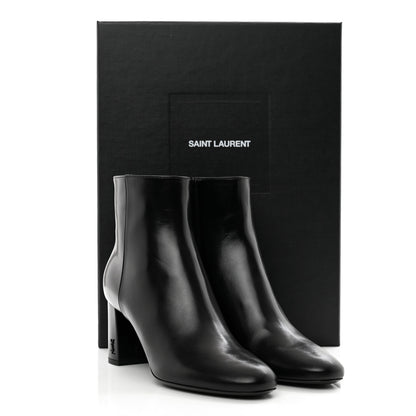 Saint Laurent Nappa Vendome Loulou Ankle Zip Boot 37.5 Black 2 of 9