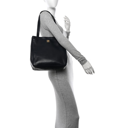 Chanel Caviar Shopping Tote Navy 2 of 18