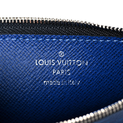 Louis Vuitton Monogram Taiga Coin Card Holder Cobalt 6 of 10
