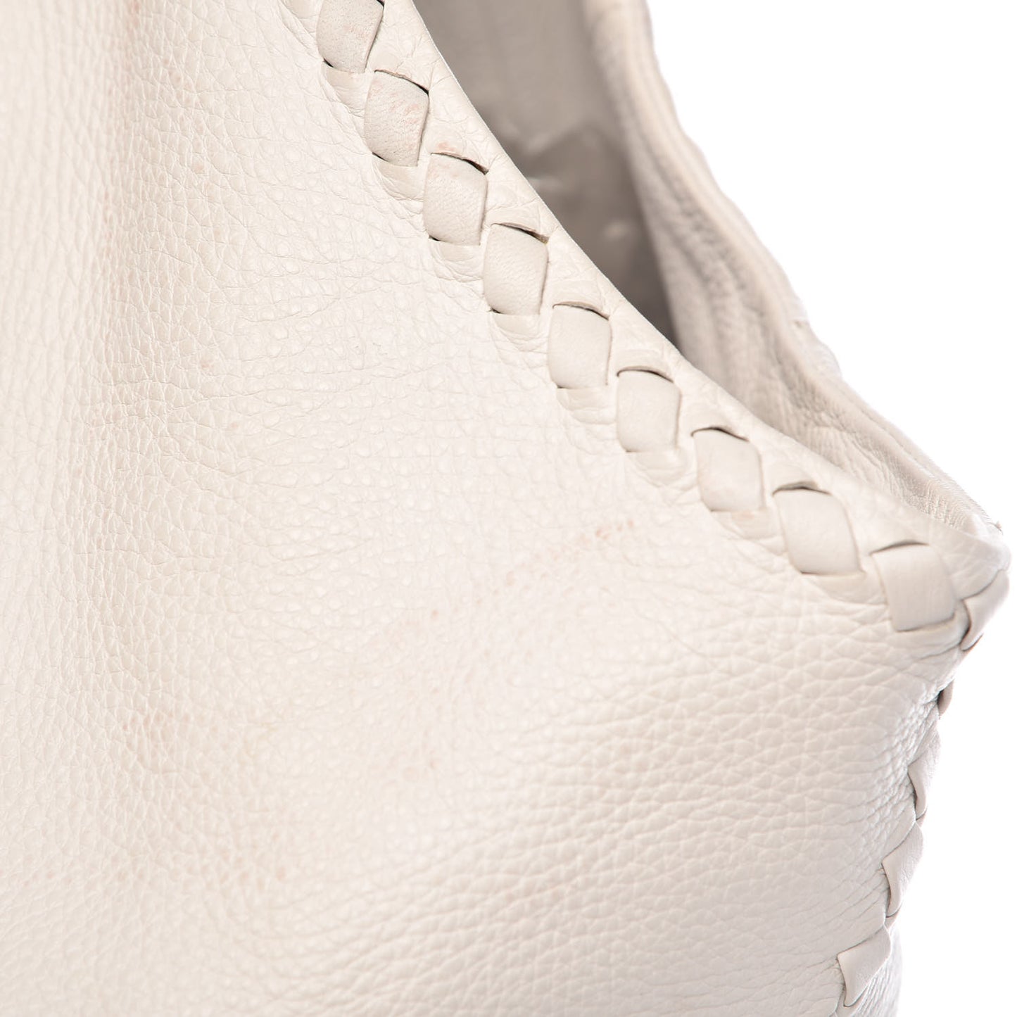 Cervo Deerskin Large Hobo Bianco White