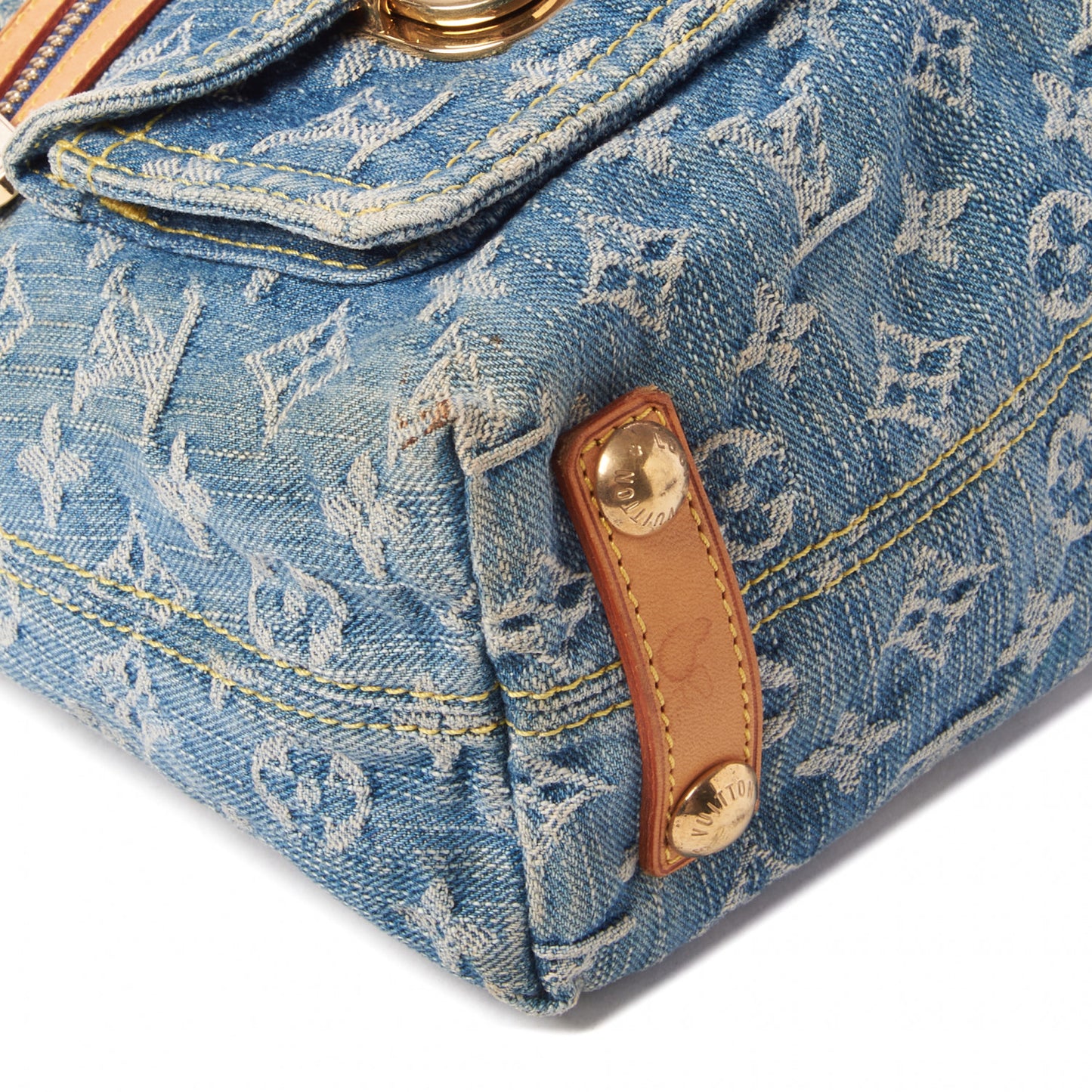 Monogram Denim Baggy PM Blue