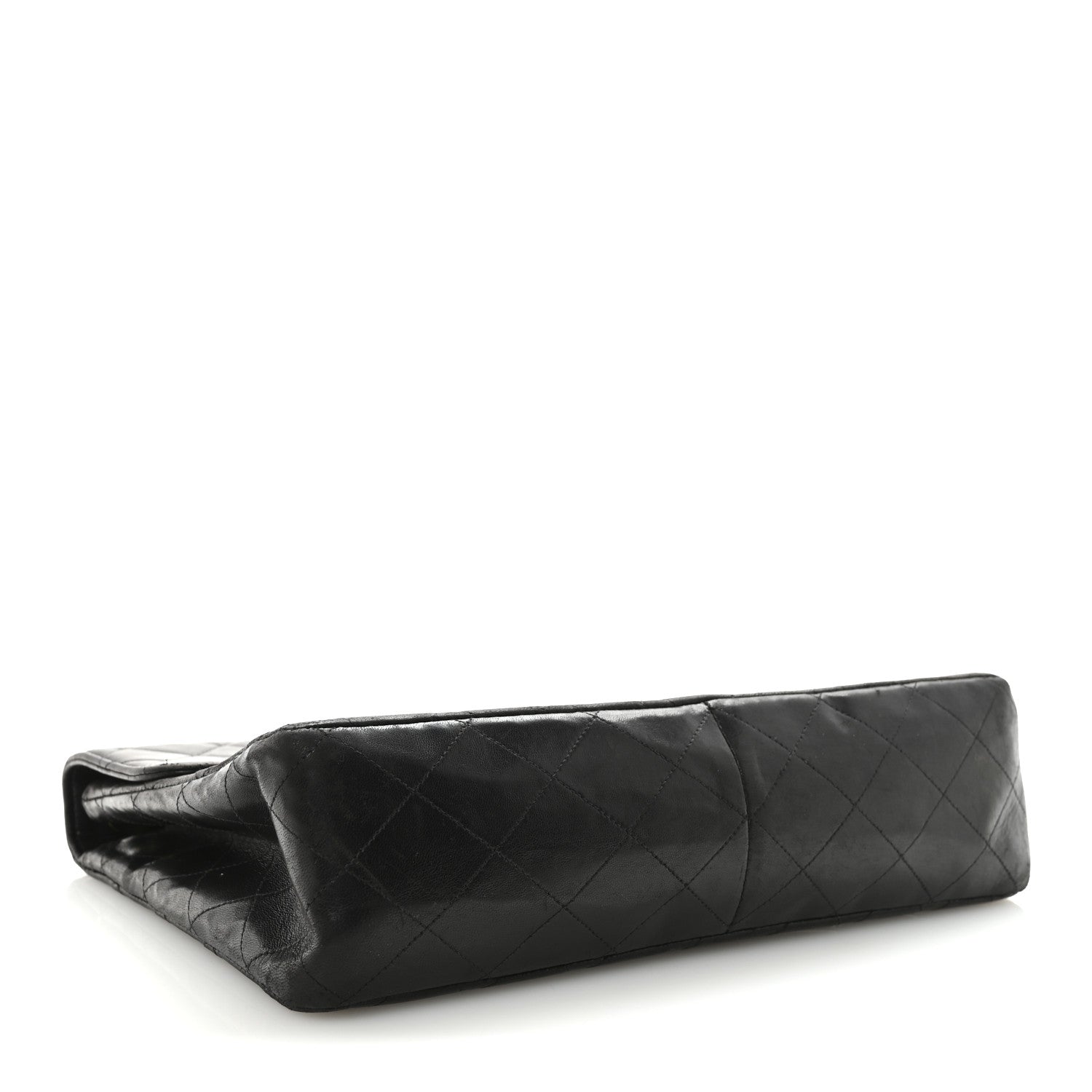 Chanel Lambskin Quilted XL Jumbo Single Flap Black 4 of 10