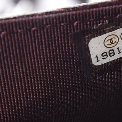 Chanel Caviar Quilted Wallet on Chain WOC Burgundy 10 of 12