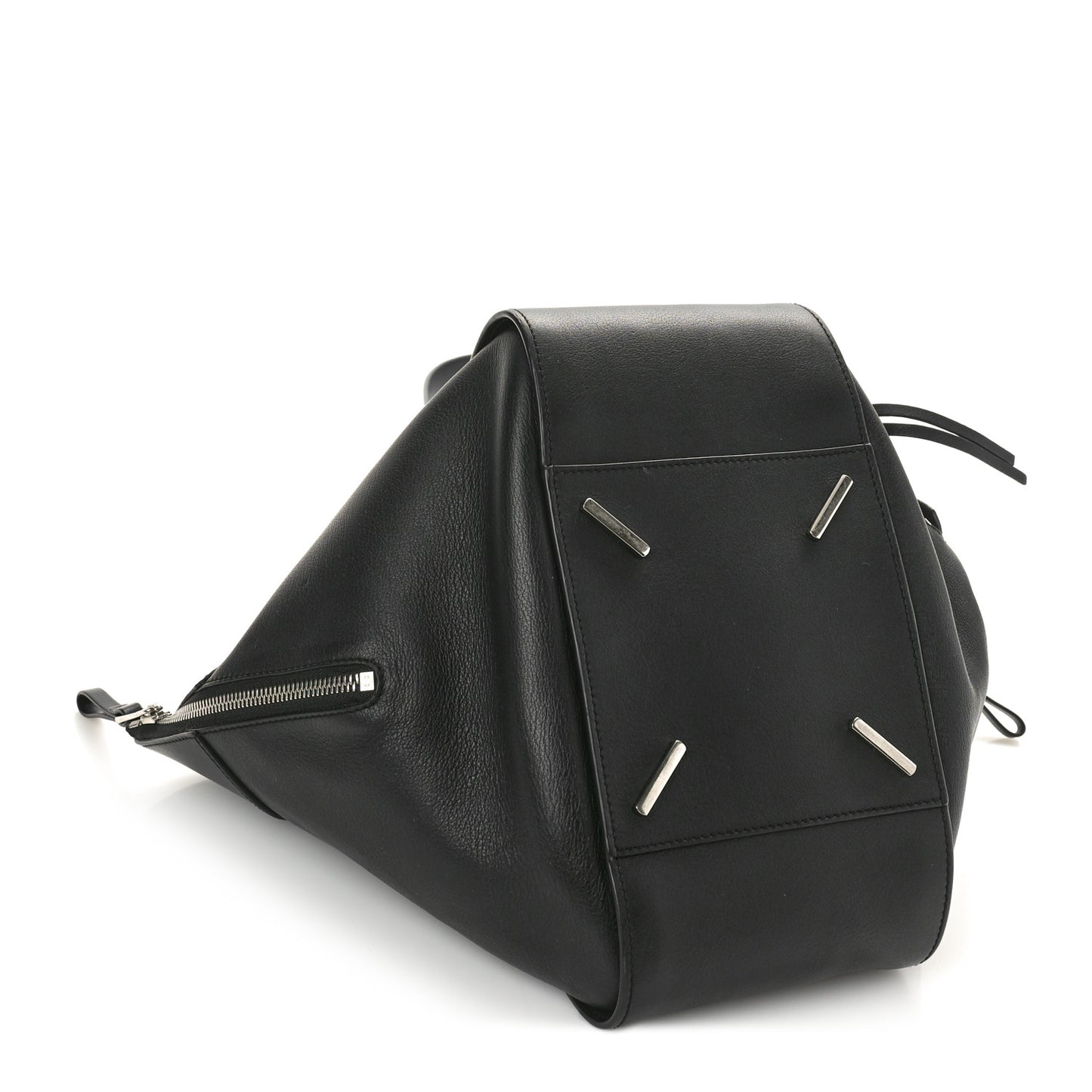 Calfskin Small Hammock Shoulder Bag Black