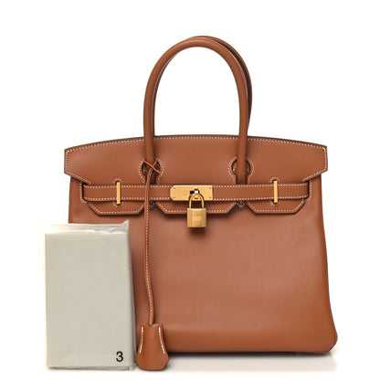 Hermes Veau Jonathan Birkin 30 Gold 3 of 11