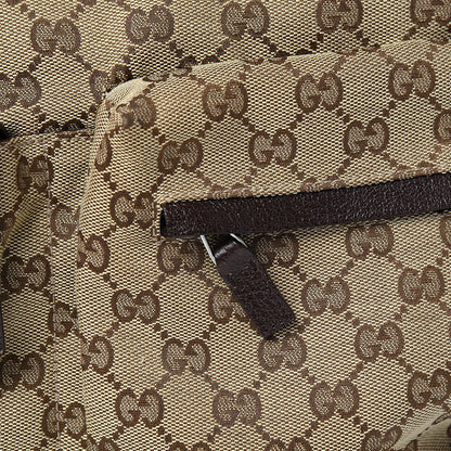 Gucci Monogram Web Medium Double Pocket Messenger Bag Dark Brown 9 of 9