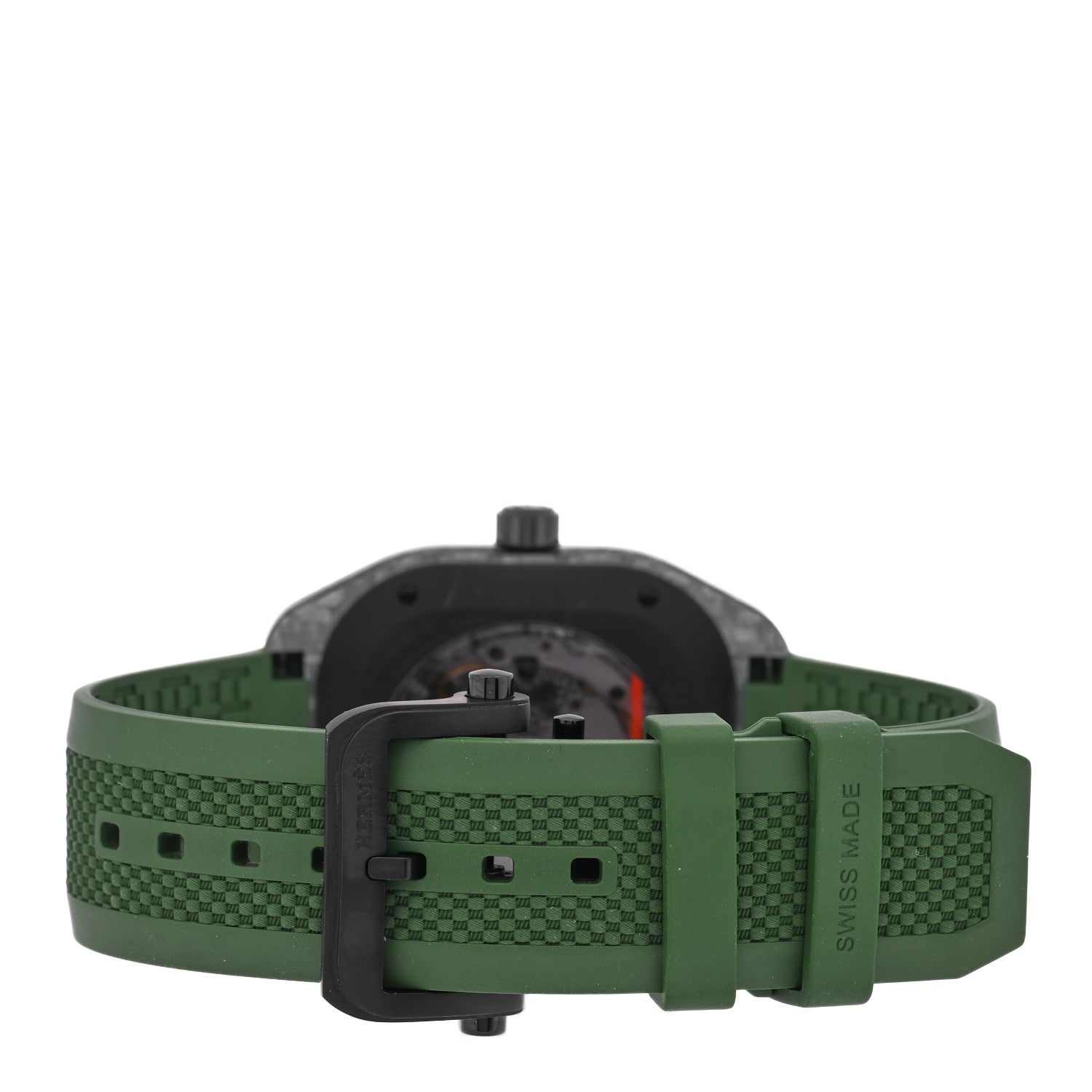 Hermes Glass Fiber Ceramic Rubber 39mm H08 Automatic Watch Vert 3 of 5