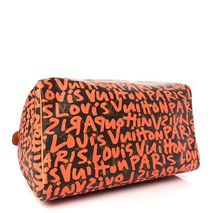Louis Vuitton Monogram Graffiti Speedy 30 Orange 4 of 8