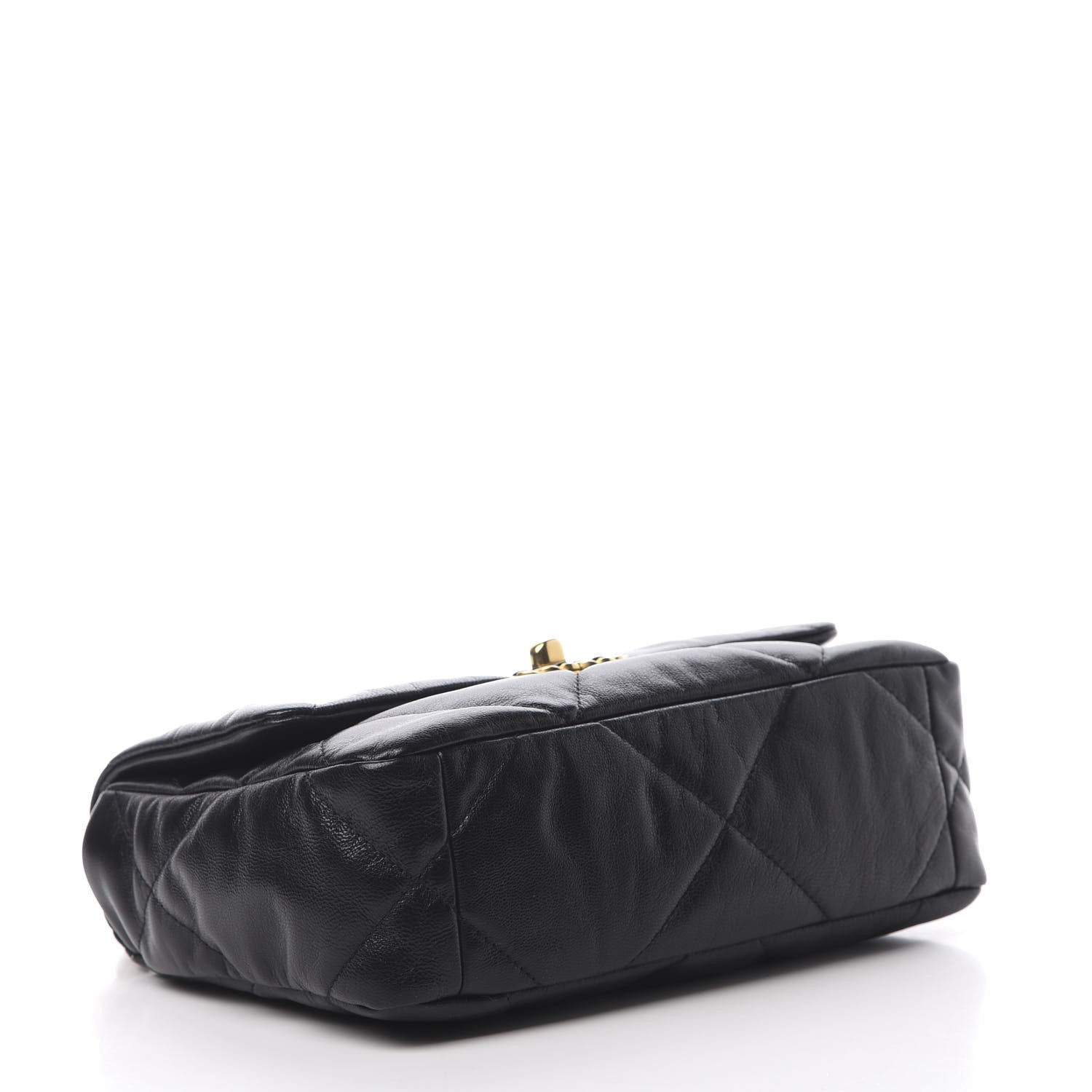 Chanel Goatskin Quilted Medium 19 Flap Black 5 of 11