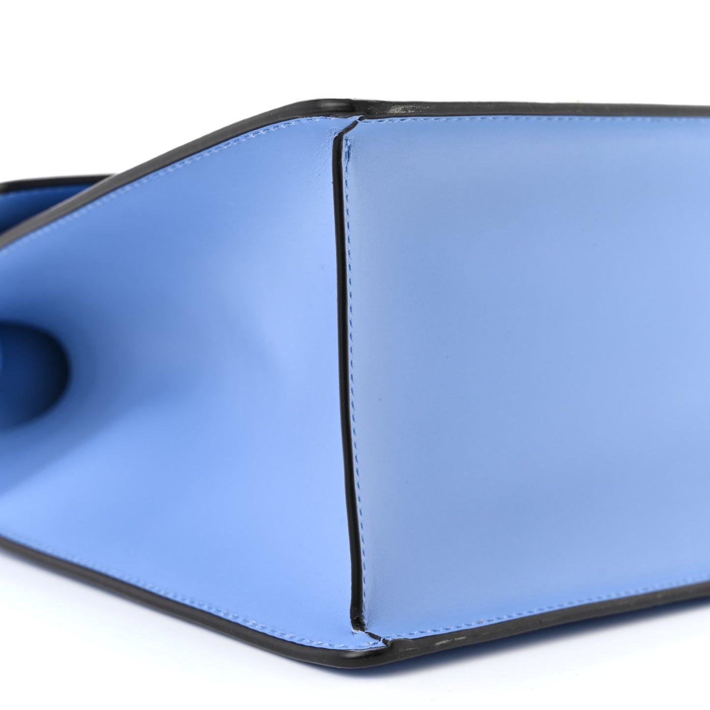 Calfskin Embroidered Medium Sylvie Top Handle Bag Clear Sky Blue
