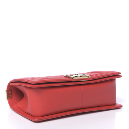 Chanel Lambskin Quilted Medium Boy Flap Red 4 of 13