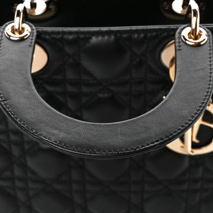 Christian Dior Lambskin Cannage Small My ABCDior Lady Dior Black 12 of 14