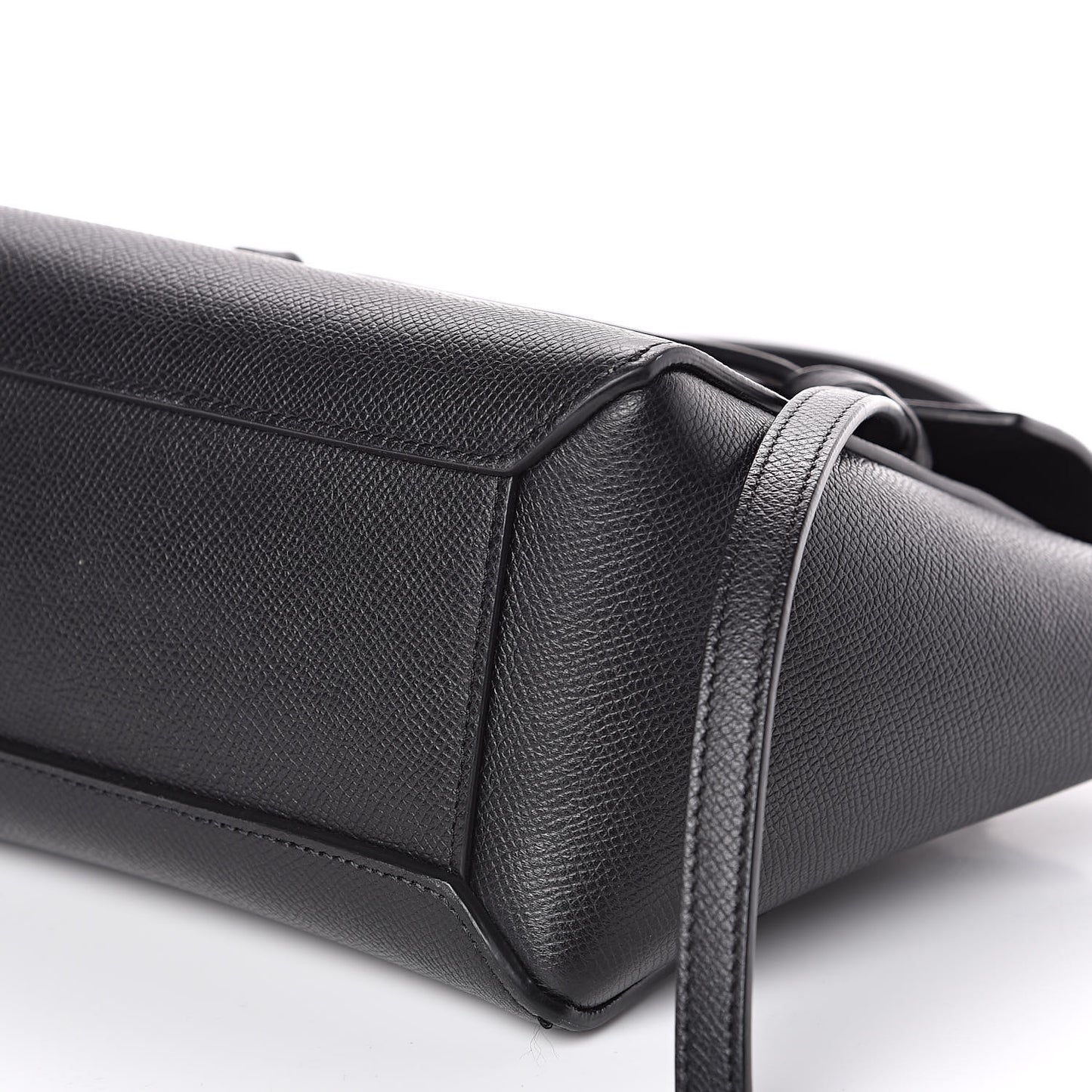 Grained Calfskin Nano Belt Bag Black