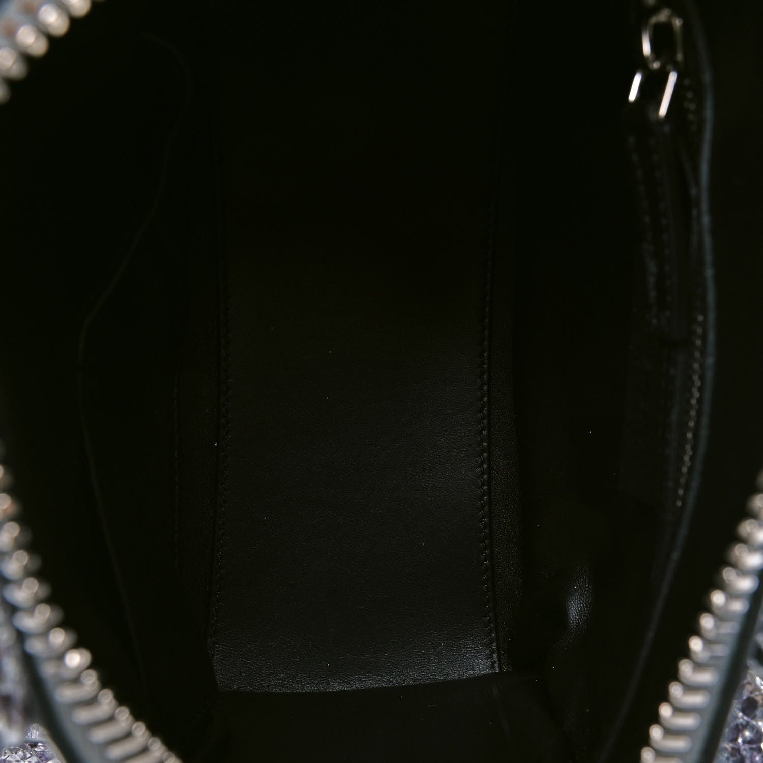 Givenchy Metallic Laminated Python Mini Antigona Silver 5 of 7