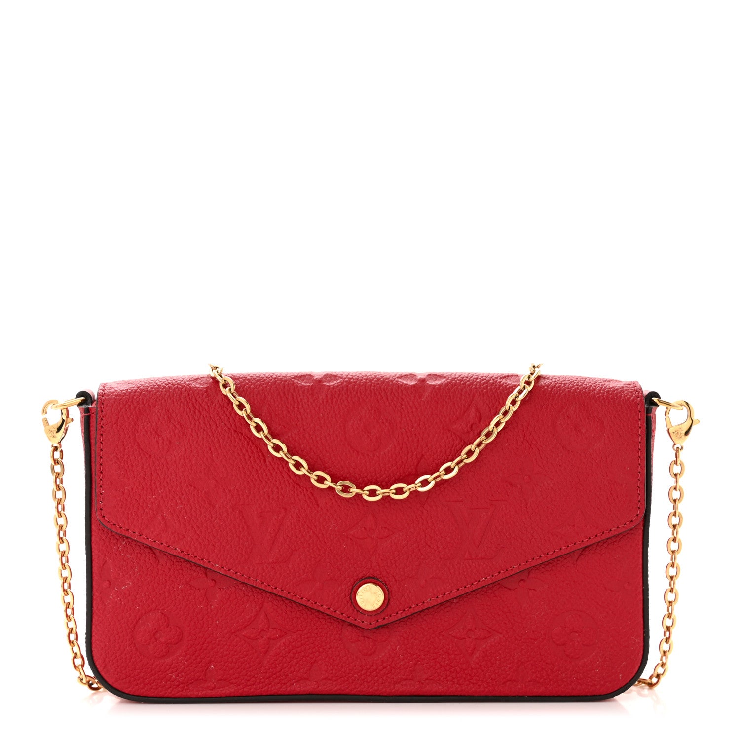 Louis Vuitton Empreinte Pochette Felicie Chain Wallet Cherry 3 of 13