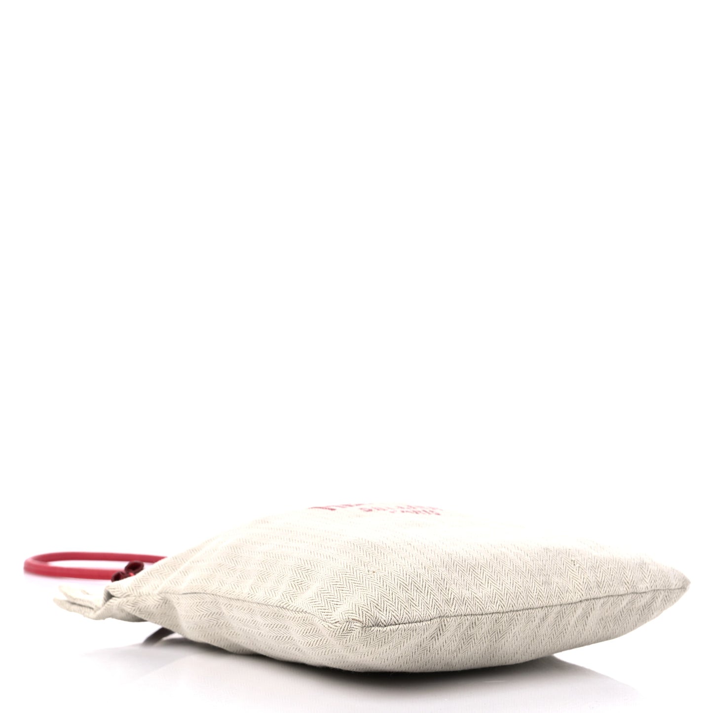 Canvas Epsom Aline Grooming Bag Red