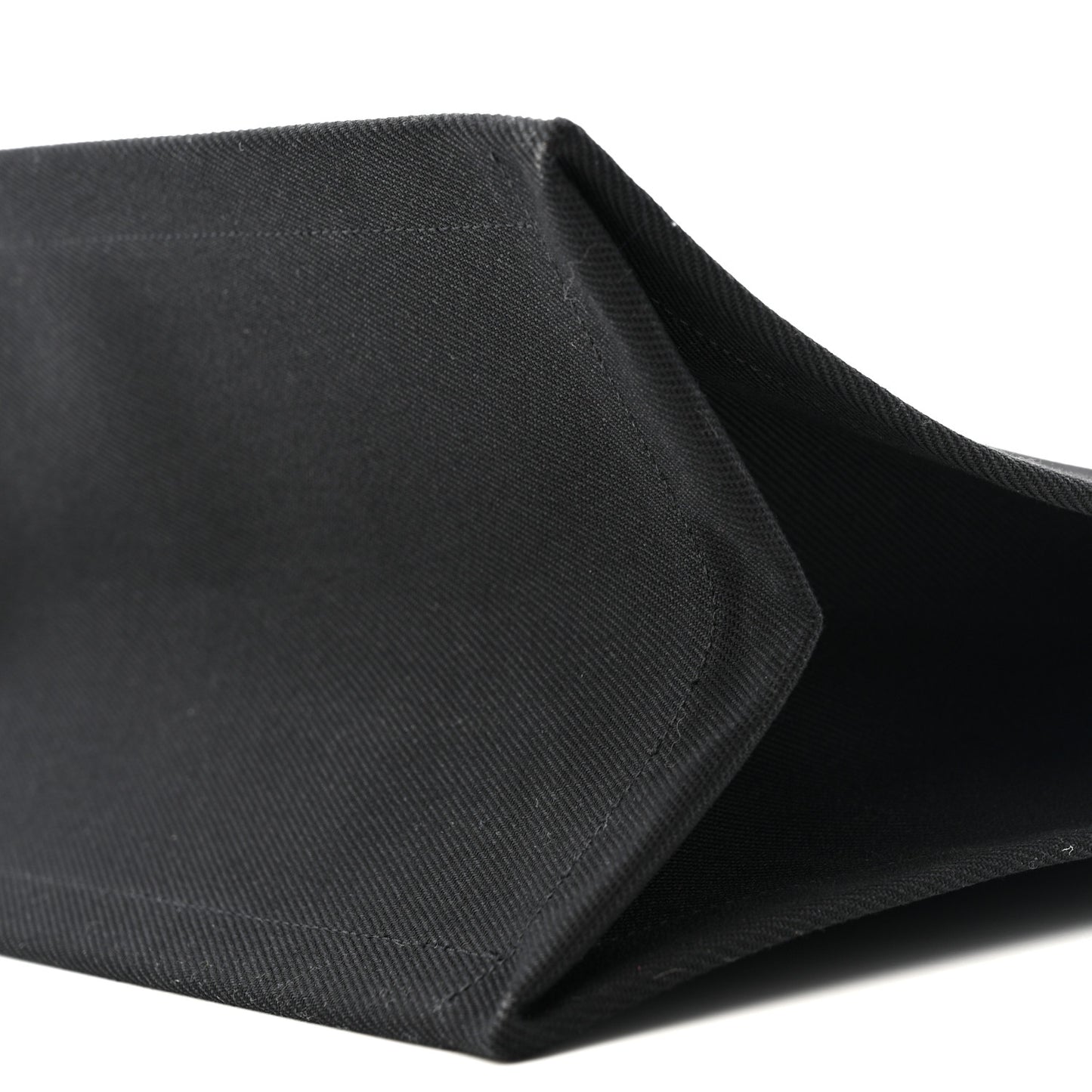 Linen Calfskin Rive Gauche Tote Black
