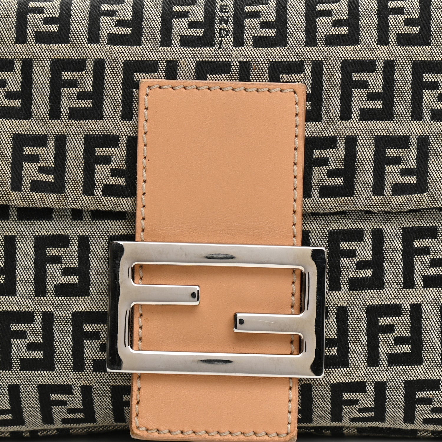 Fendi Zucchino Baguette Beige 7 of 8