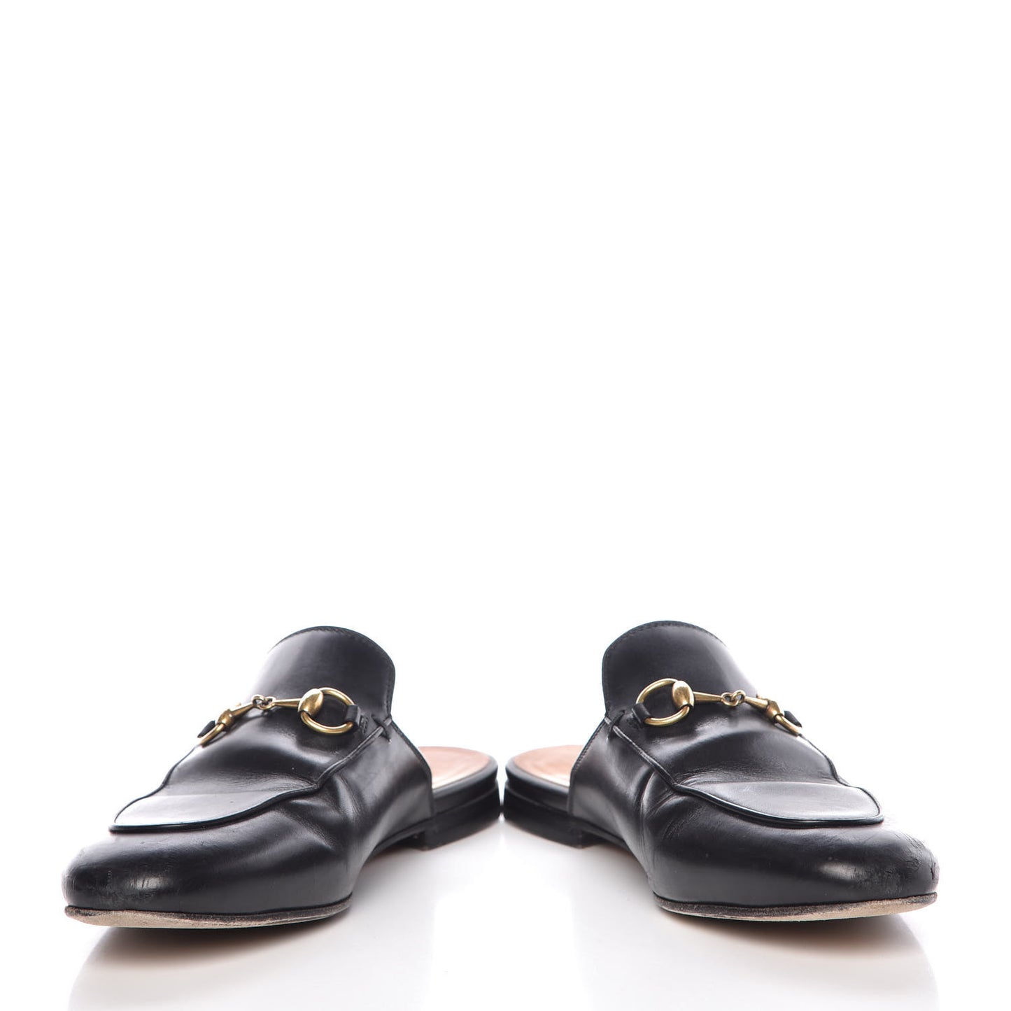 Calfskin Womens Princetown Slippers 36.5 Black