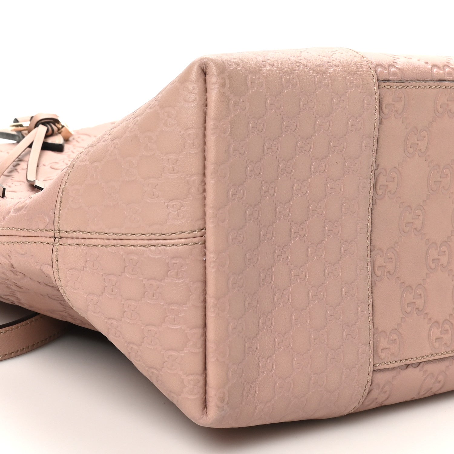 Gucci Guccissima Medium Bree Foldover Tote Soft Pink 9 of 10