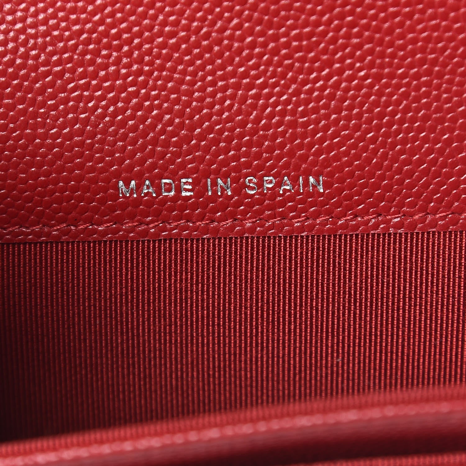 Chanel Caviar Quilted Flap ard Holder Dark Red 7 of 9