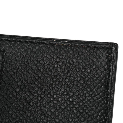 Hermes Epsom Tri-Fold Compact Bearn Wallet Black 12 of 14