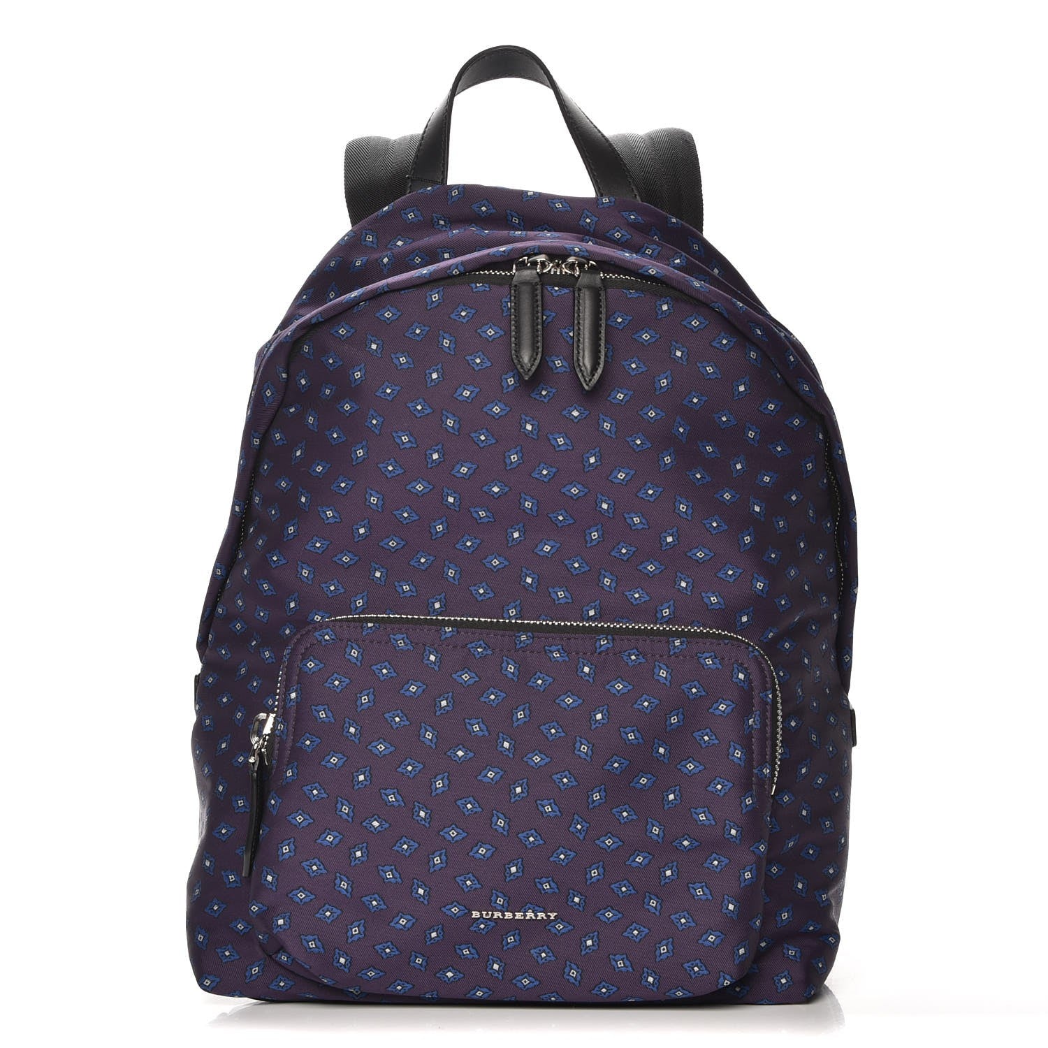 Burberry Nylon Tie Print Abbeydale Simple Backpack Deep Aubergine 1 of 8