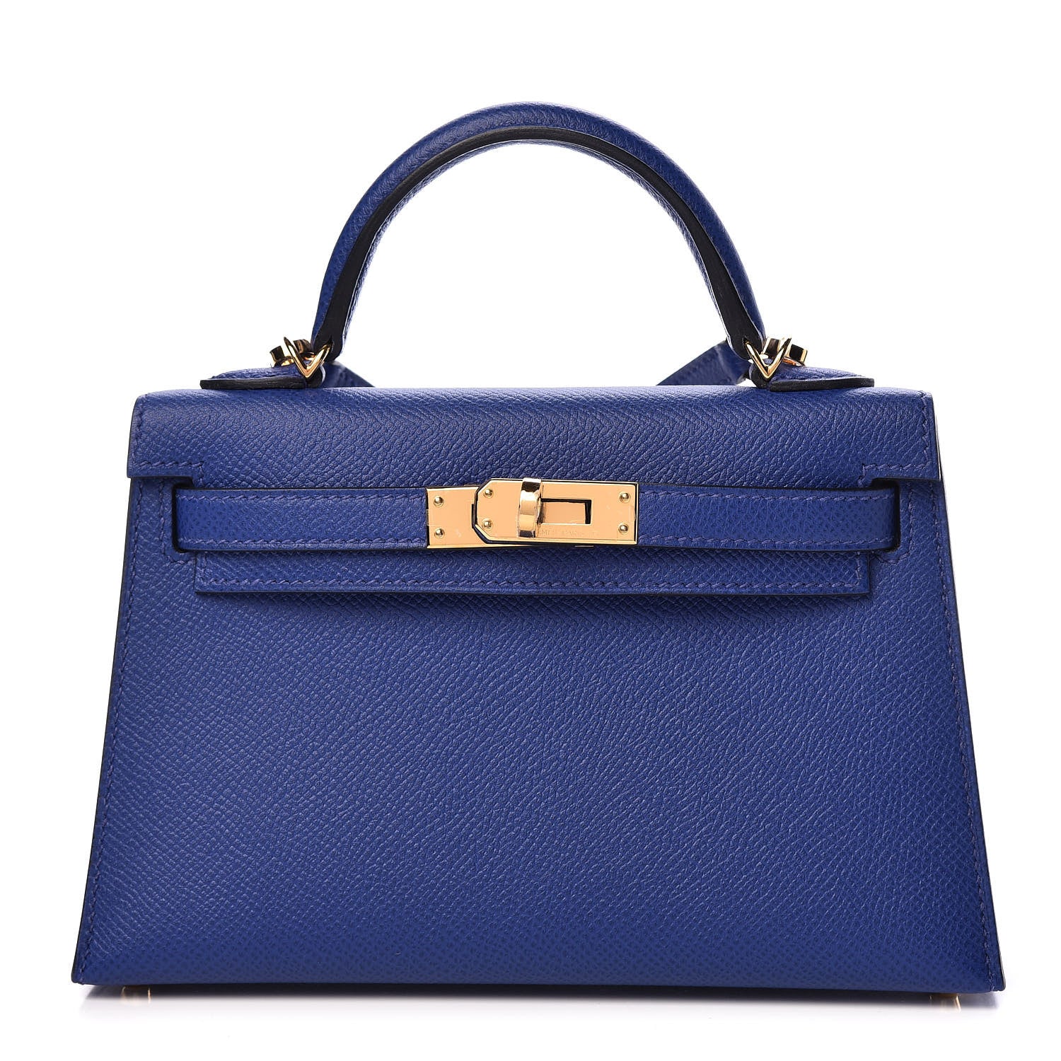 Hermes Epsom Mini Kelly Sellier 20 Bleu Electrique 1 of 35