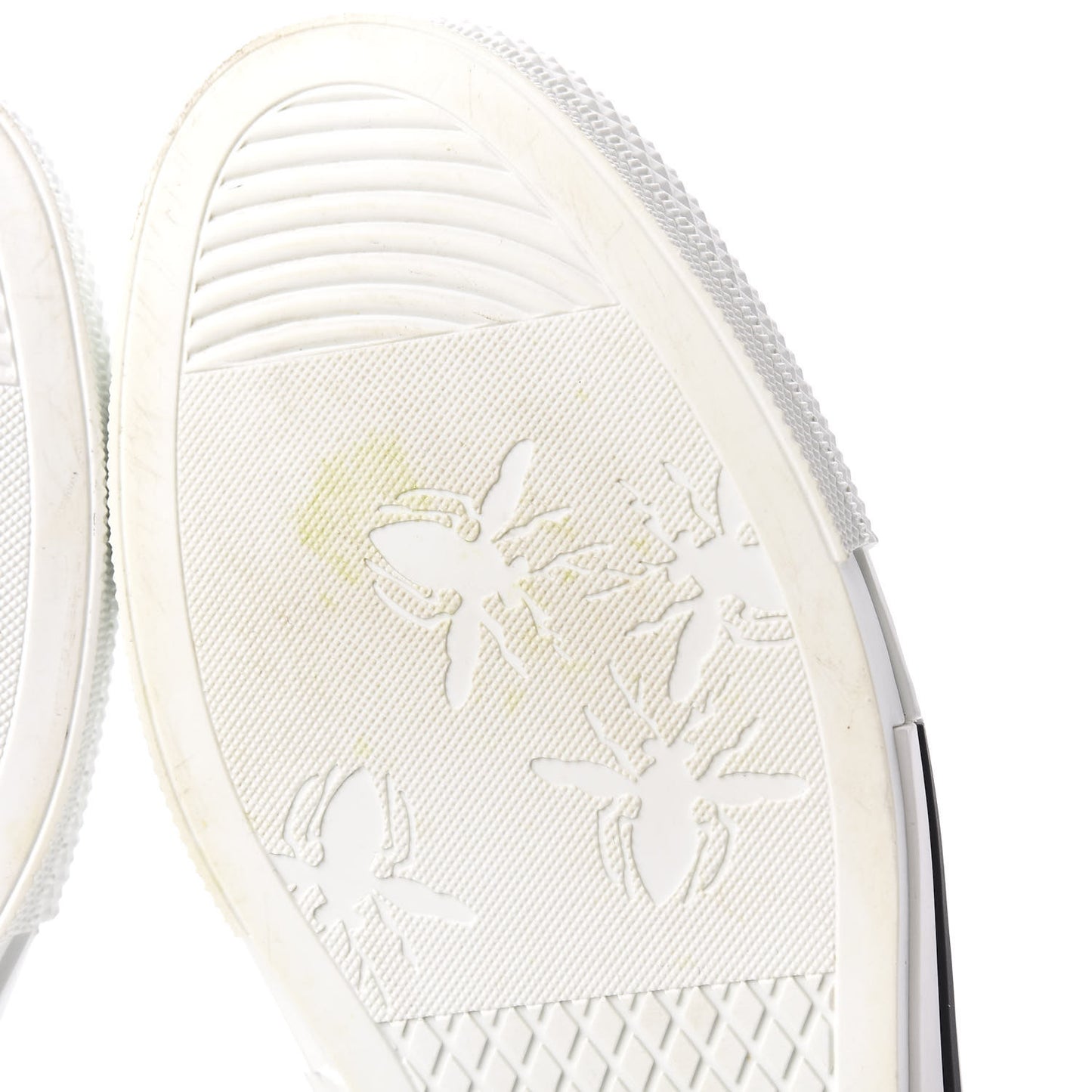 X DANIEL ARSHAM Canvas Newspaper Print B23 High Top Sneakers 46 White