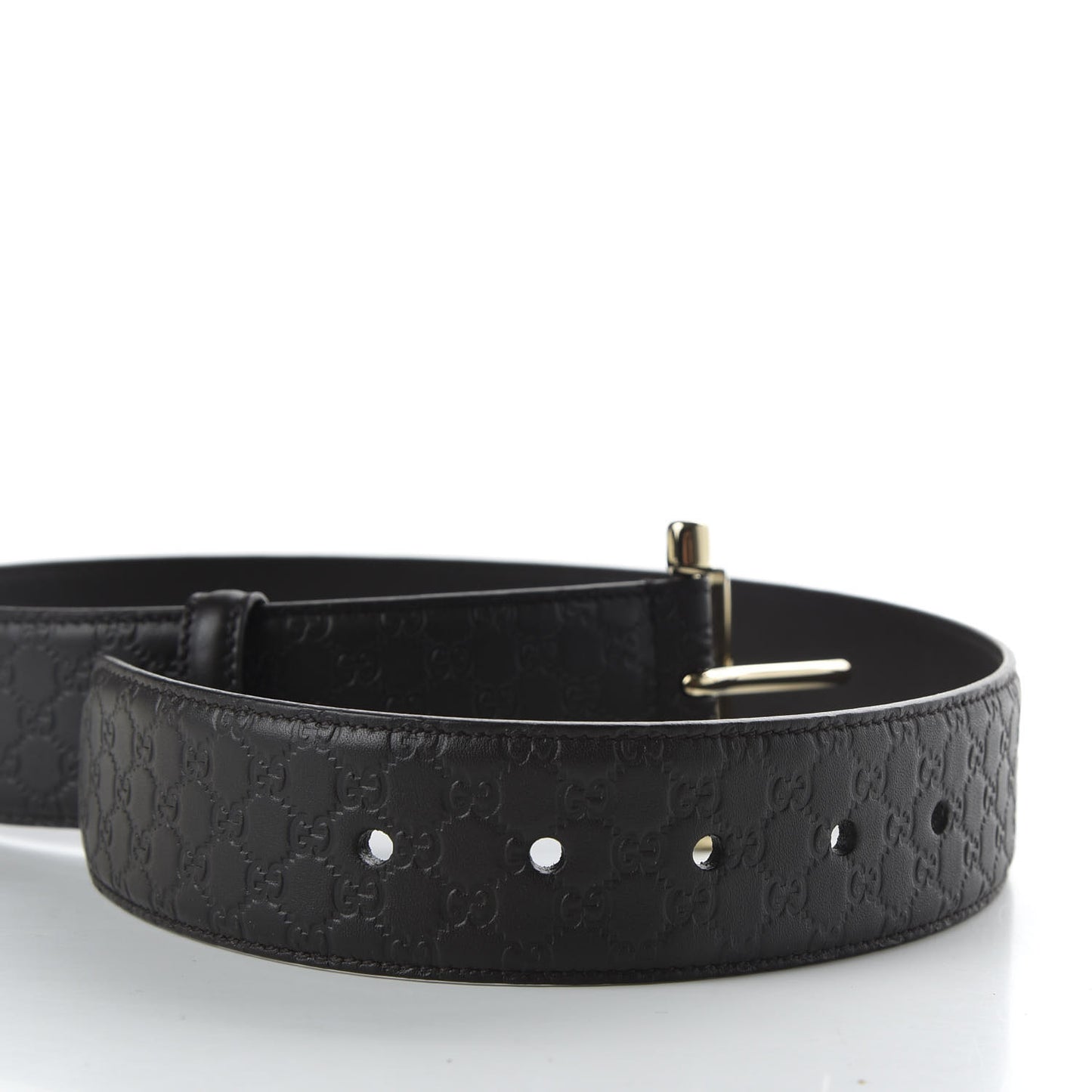 Soft Microguccissima Margaux Calfskin Belt 70 28 Testa di Moro