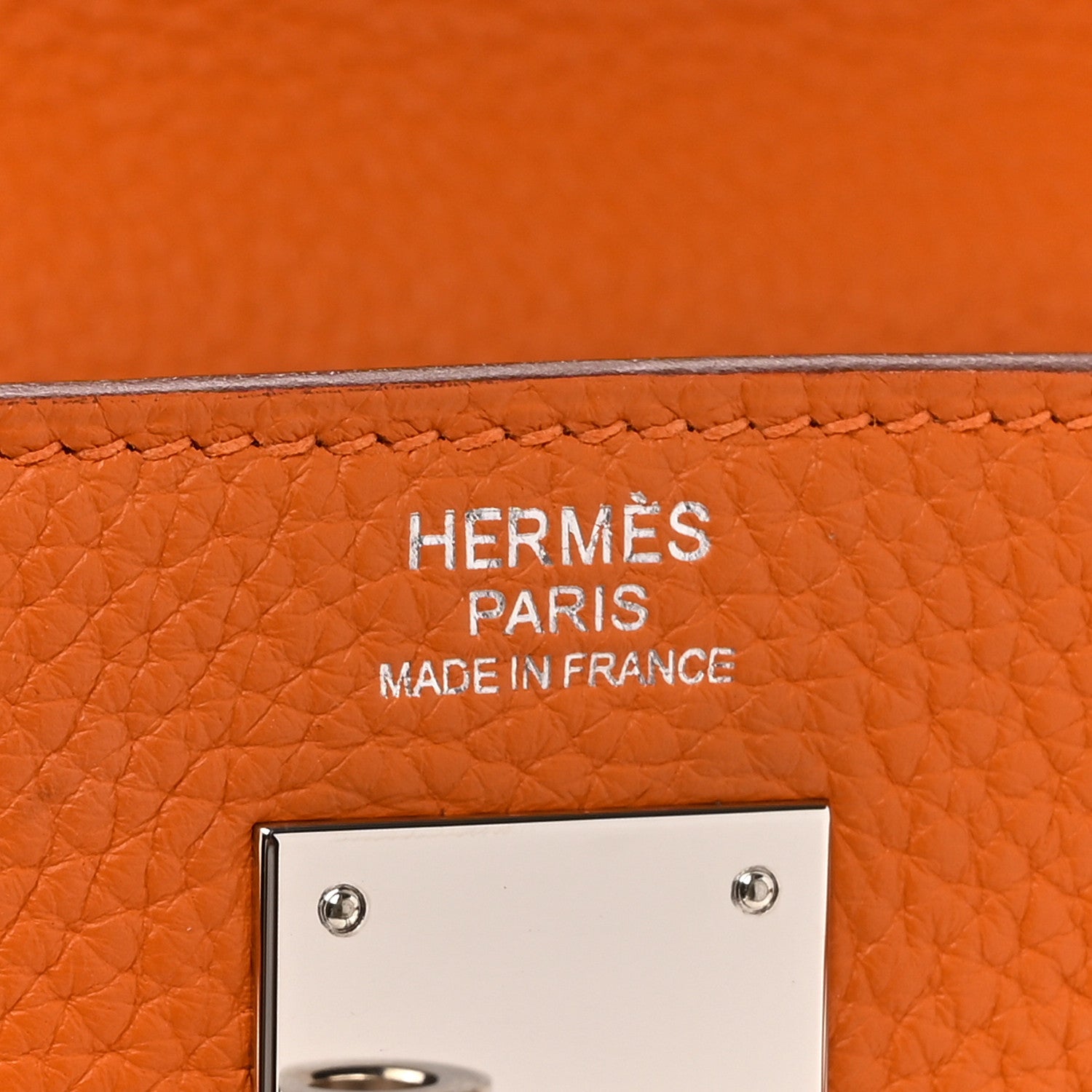 Hermes Togo Kelly Retourne 32 Orange 6 of 11